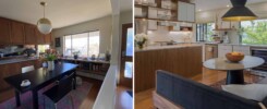 До и После – Кухня И Обеденная Зона Реконструированы, Чтобы Увеличить Пространство И Создать Больше Мест Для Сидения